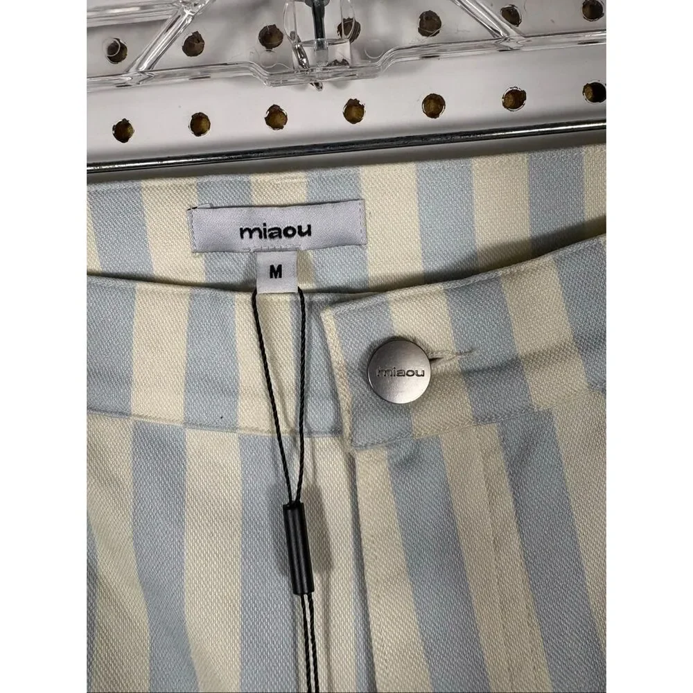 Miaou striped 5 pocket fargo pants size M - Picture 11 of 12